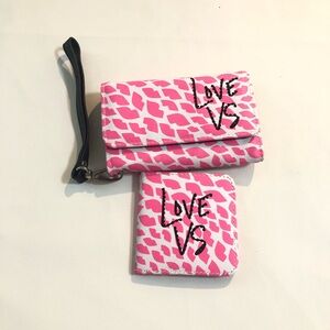 Victoria’s Secret Wallet Clutch & Mirror LOVE VS